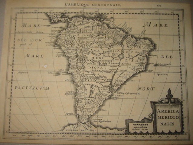 Mercator Gerard - Hondius Jodocus America meridionalis 1630 Amsterdam 